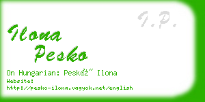 ilona pesko business card